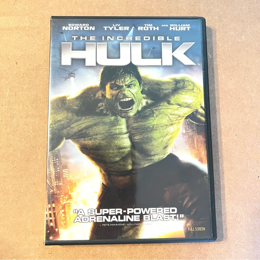DVD The Incredible Hulk Movie - Edward Norton Liv Tyler Tim Roth William Hurt